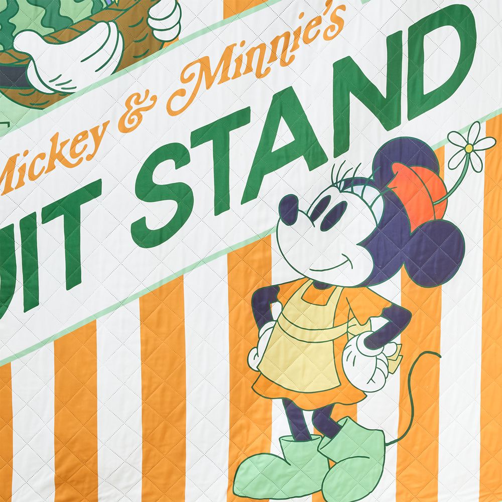 Mickey and Minnie Mouse Fruit Stand Picnic Blanket