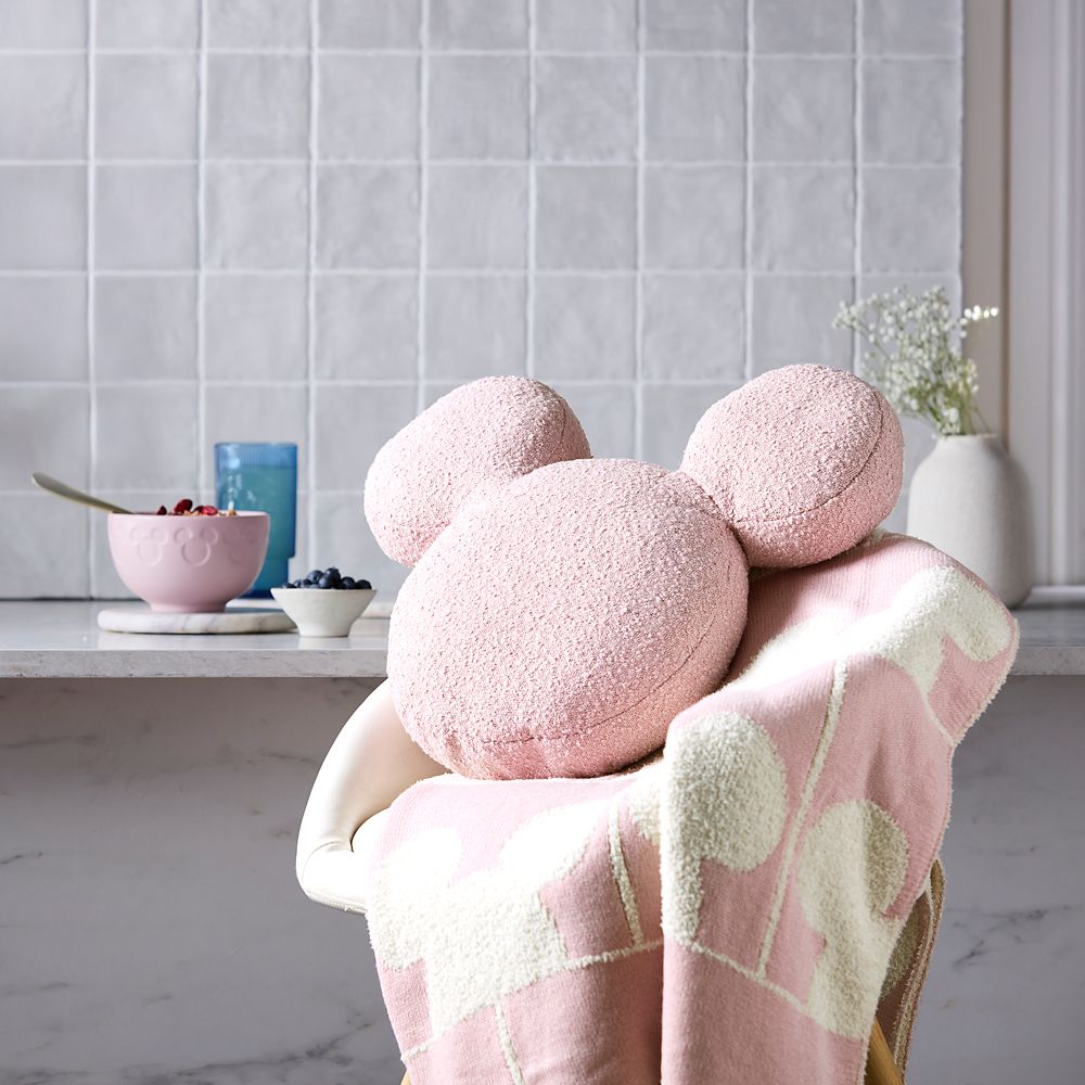 Mickey Mouse Icon Throw Pillow &ndash; Pink