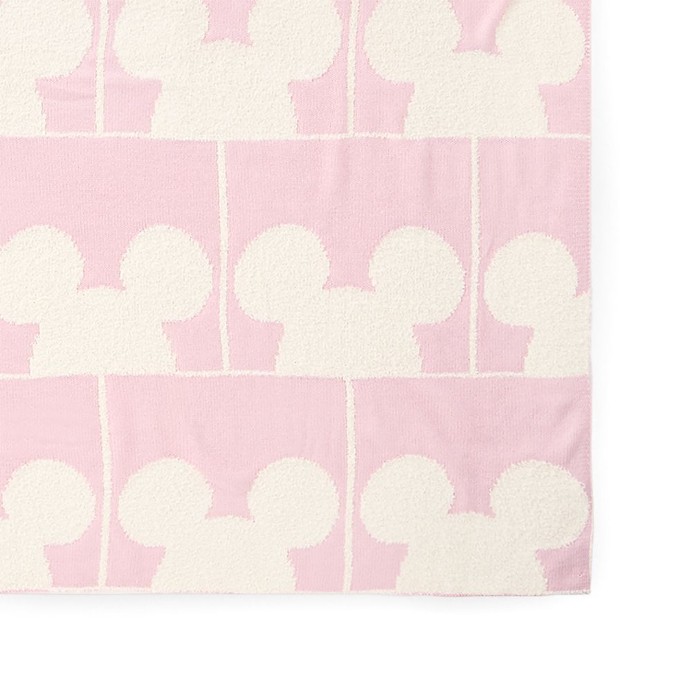 Mickey Mouse Icon Throw Blanket &ndash; Pink/White