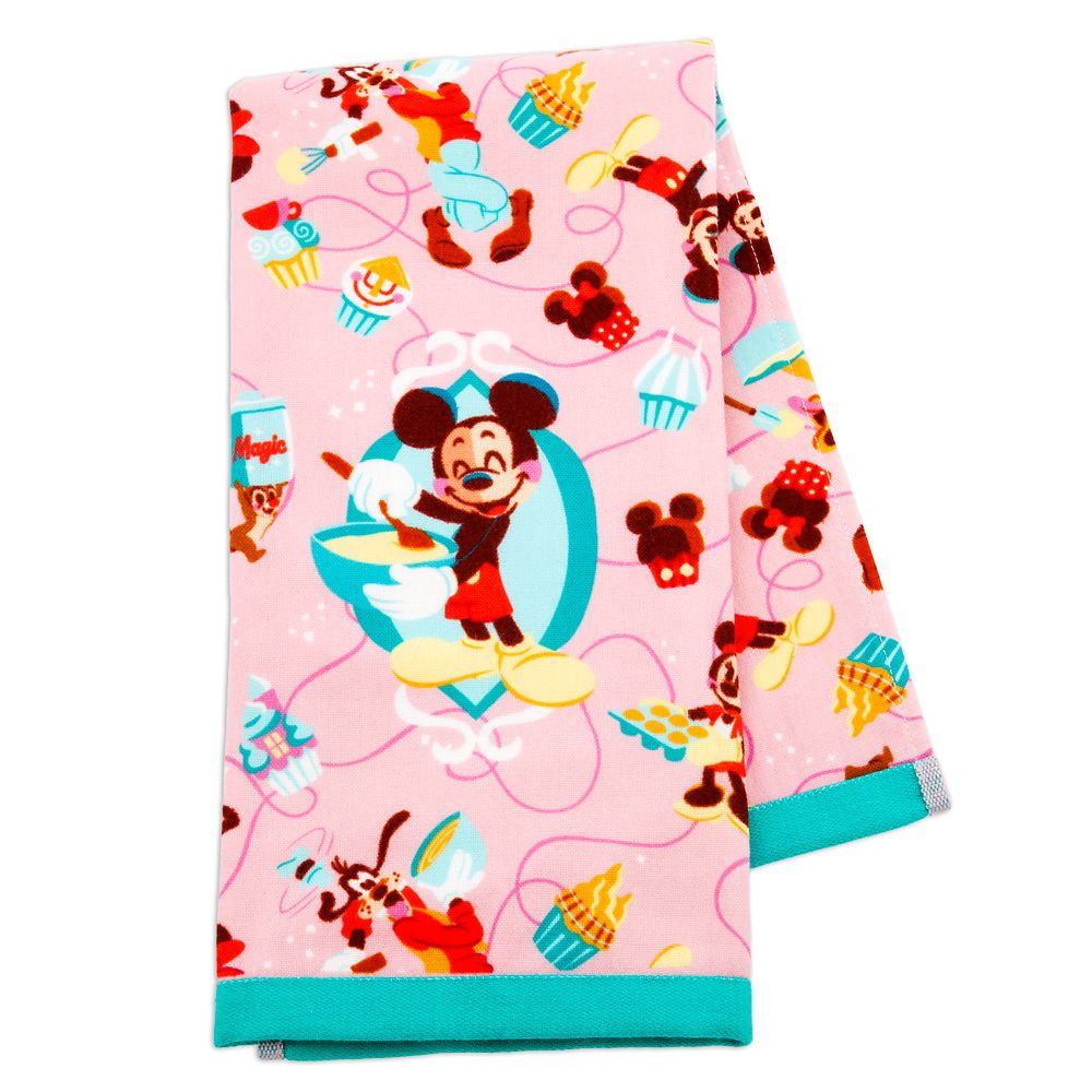 Mickey Mouse and Friends Kitchen Towel Mousewares Pink Official shopDisney