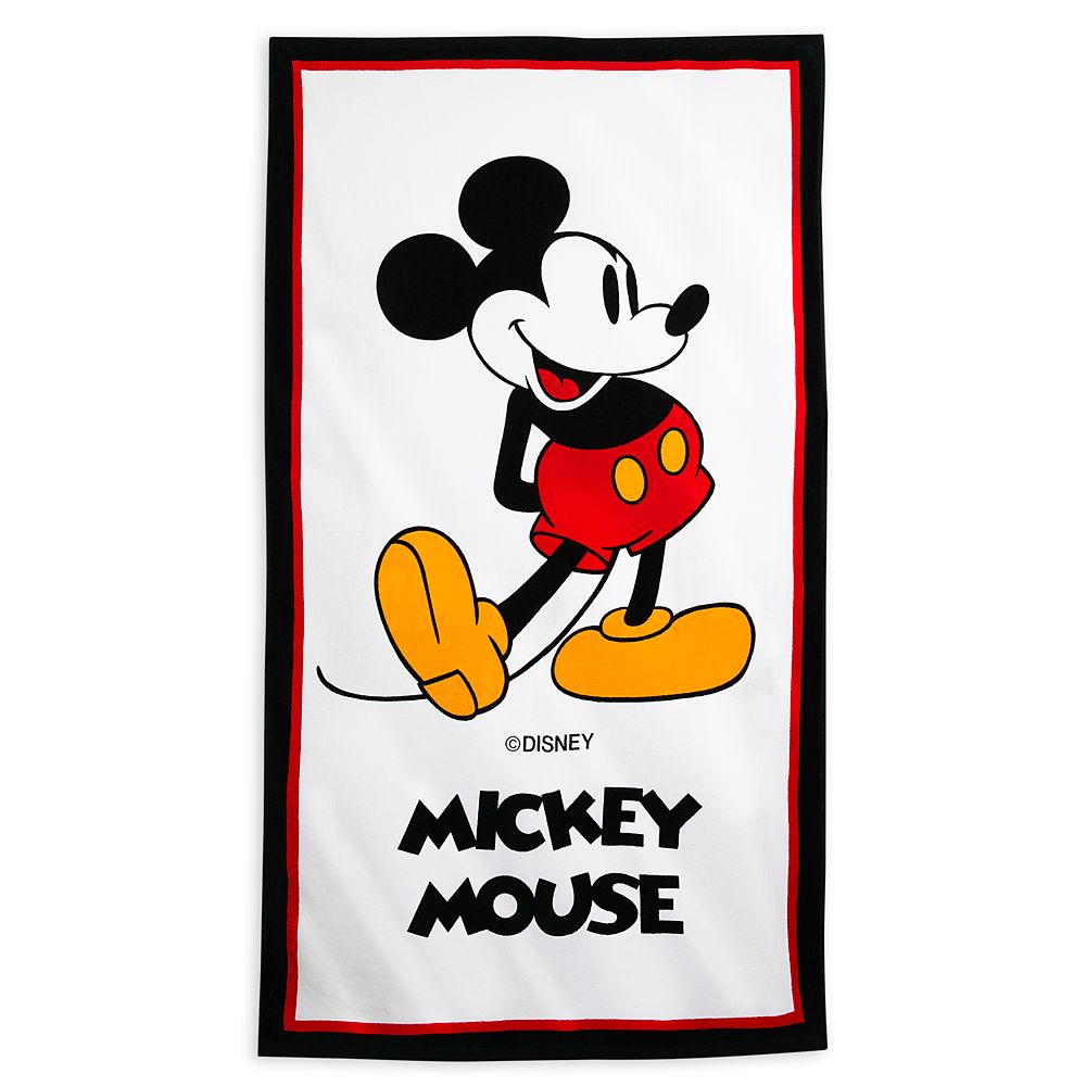 Mickey Mouse Standing Beach Towel Official shopDisney