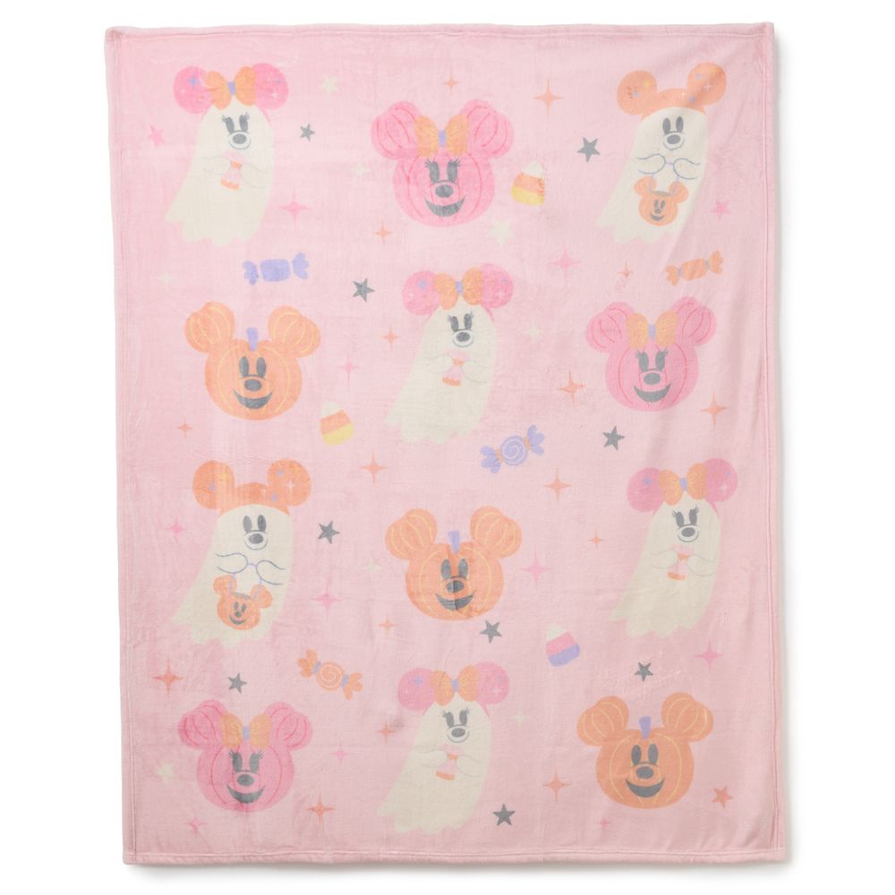 Mickey and Minnie Mouse Cutie Ghost Throw