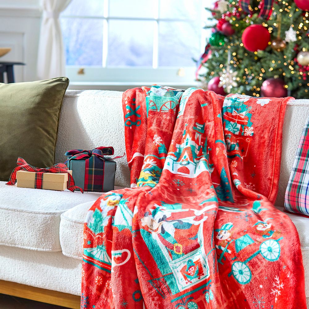 Mickey Mouse and Friends Christmas Throw Blanket