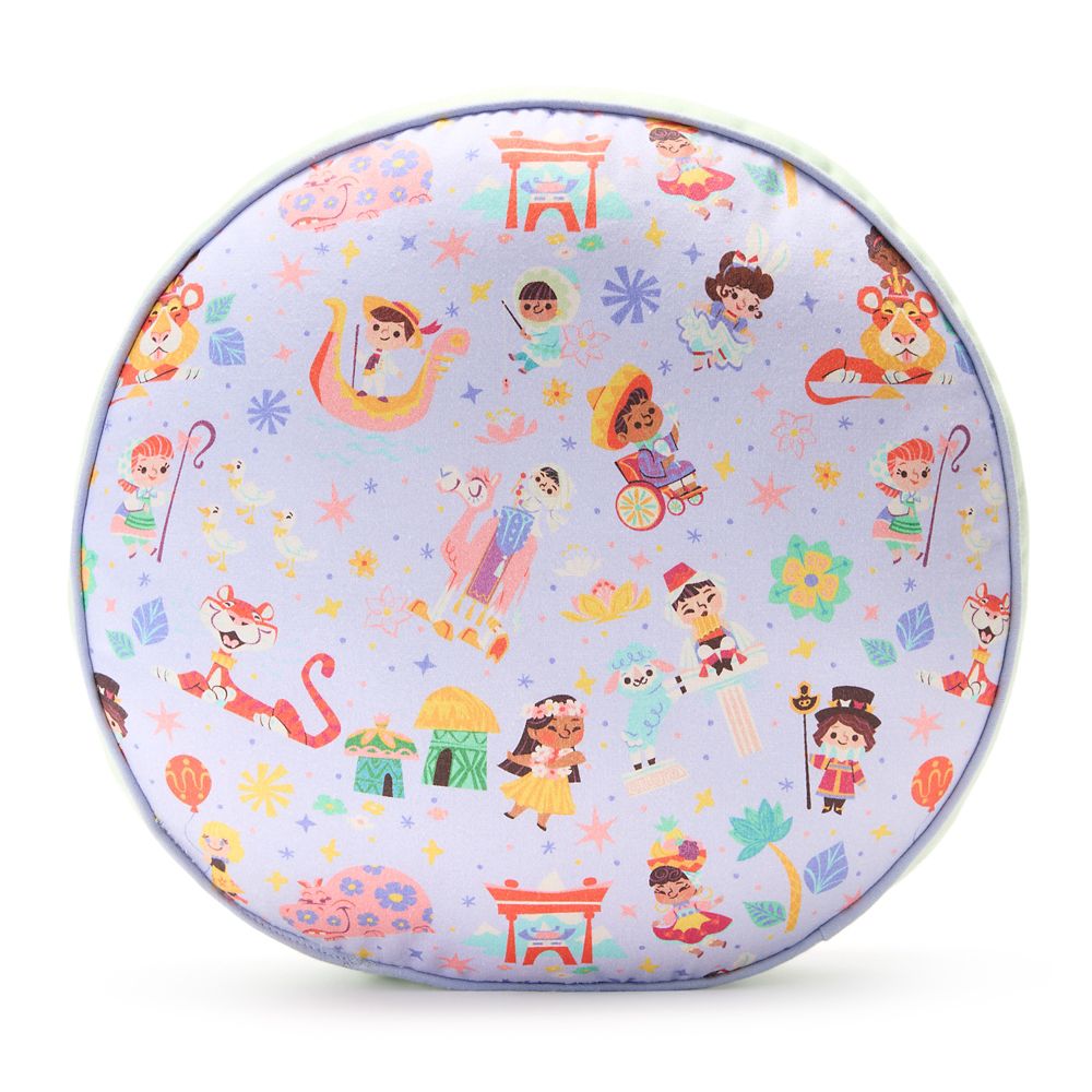 ''it's a small world'' Clock Face Pillow
