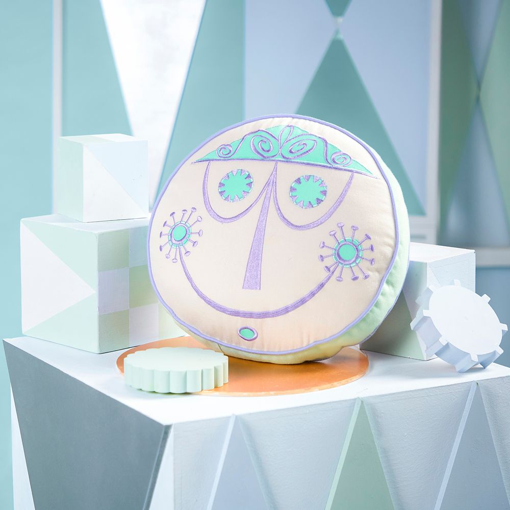 ''it's a small world'' Clock Face Pillow