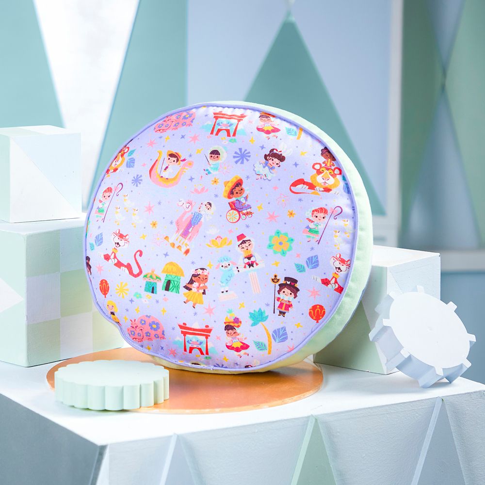''it's a small world'' Clock Face Pillow