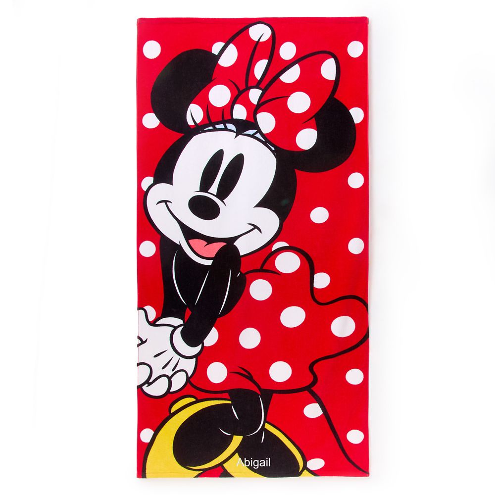 Minnie Mouse Beach Towel &ndash; Personalized
