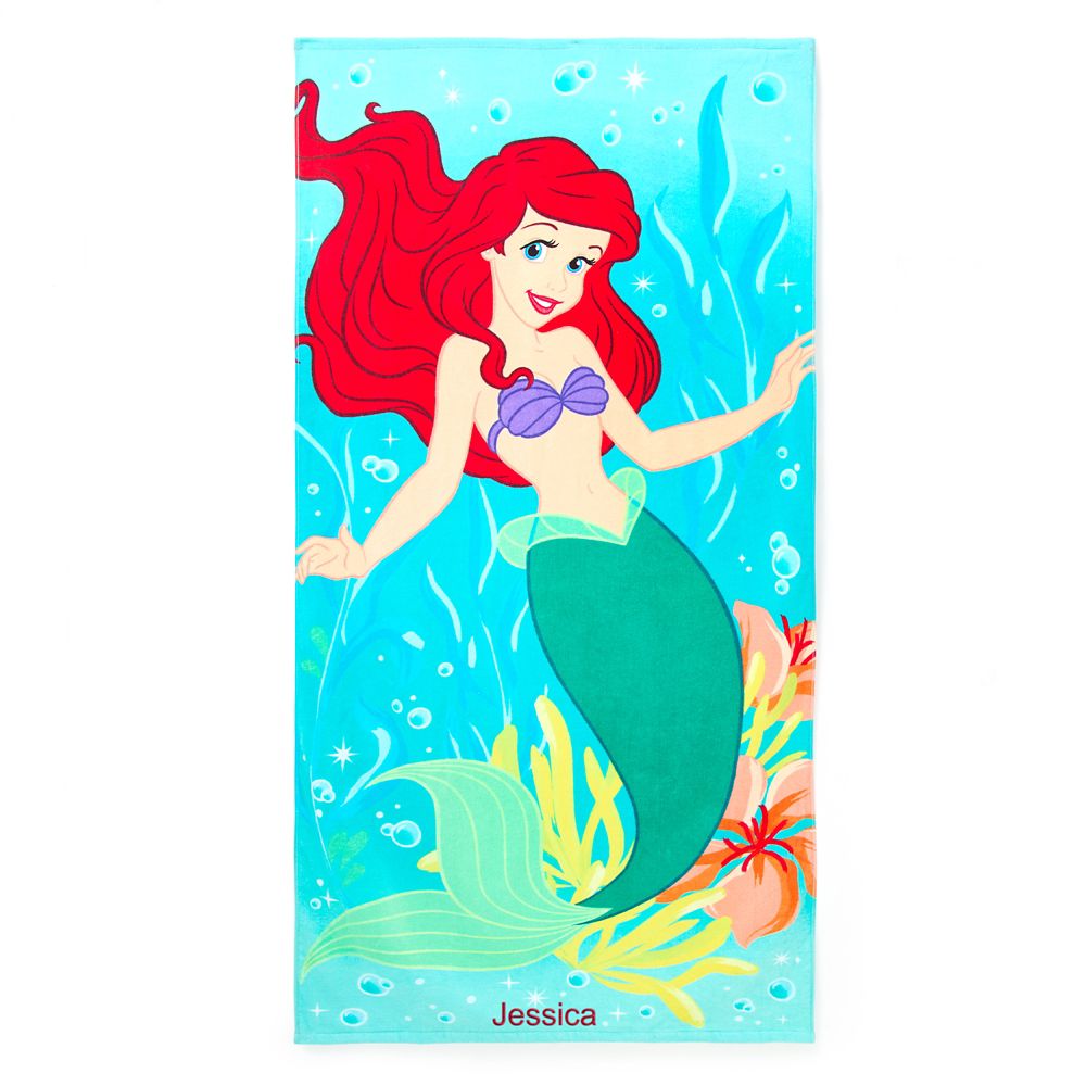 Ariel Beach Towel &ndash; The Little Mermaid &ndash; Personalized