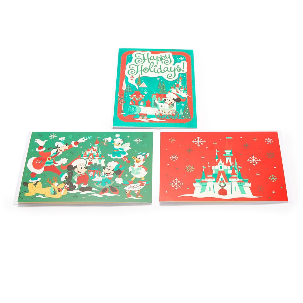 Mickey Mouse and Friends Christmas Cards and Envelopes Set