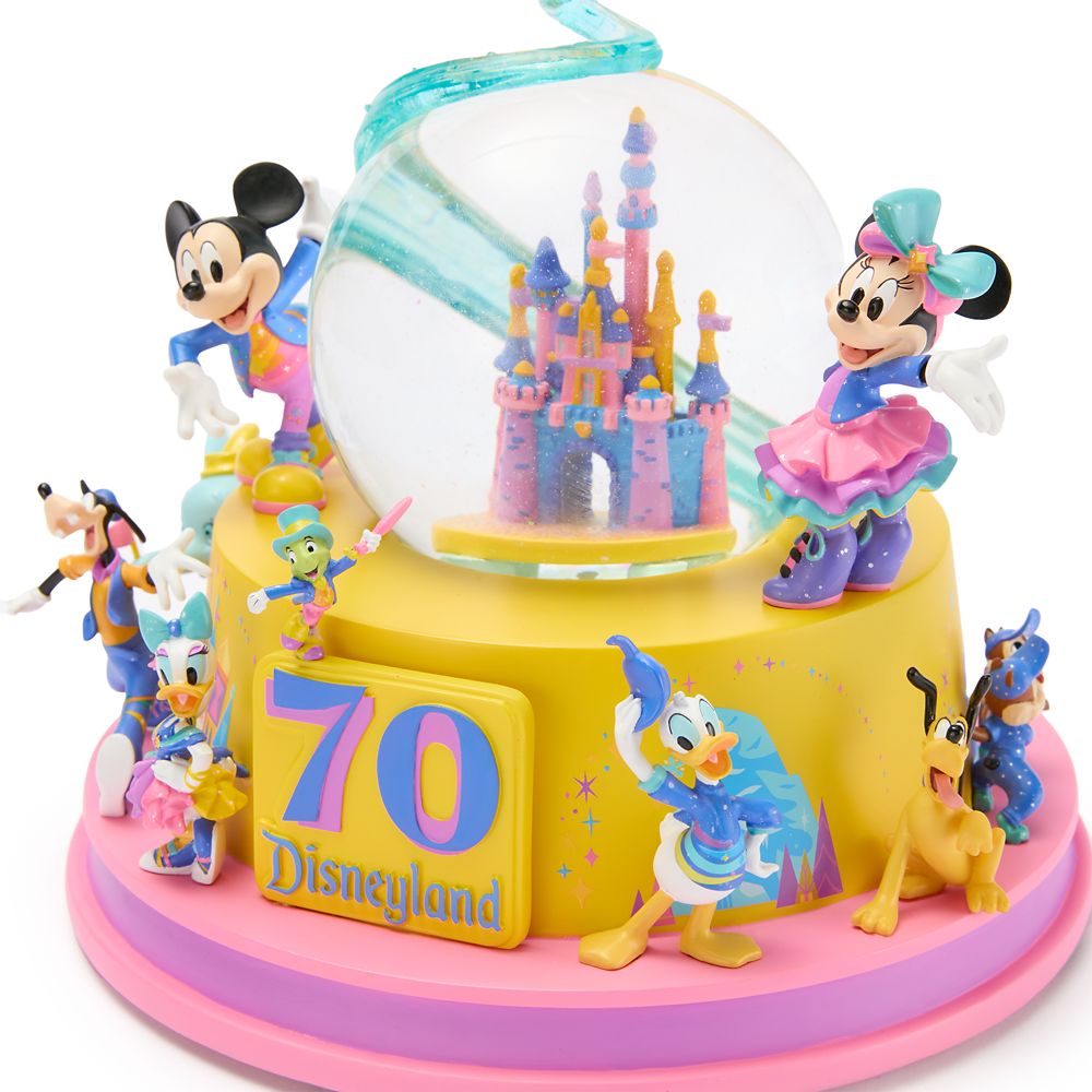 Mickey Mouse and Friends Light-Up Musical Snowglobe - Disneyland 70th Anniversary