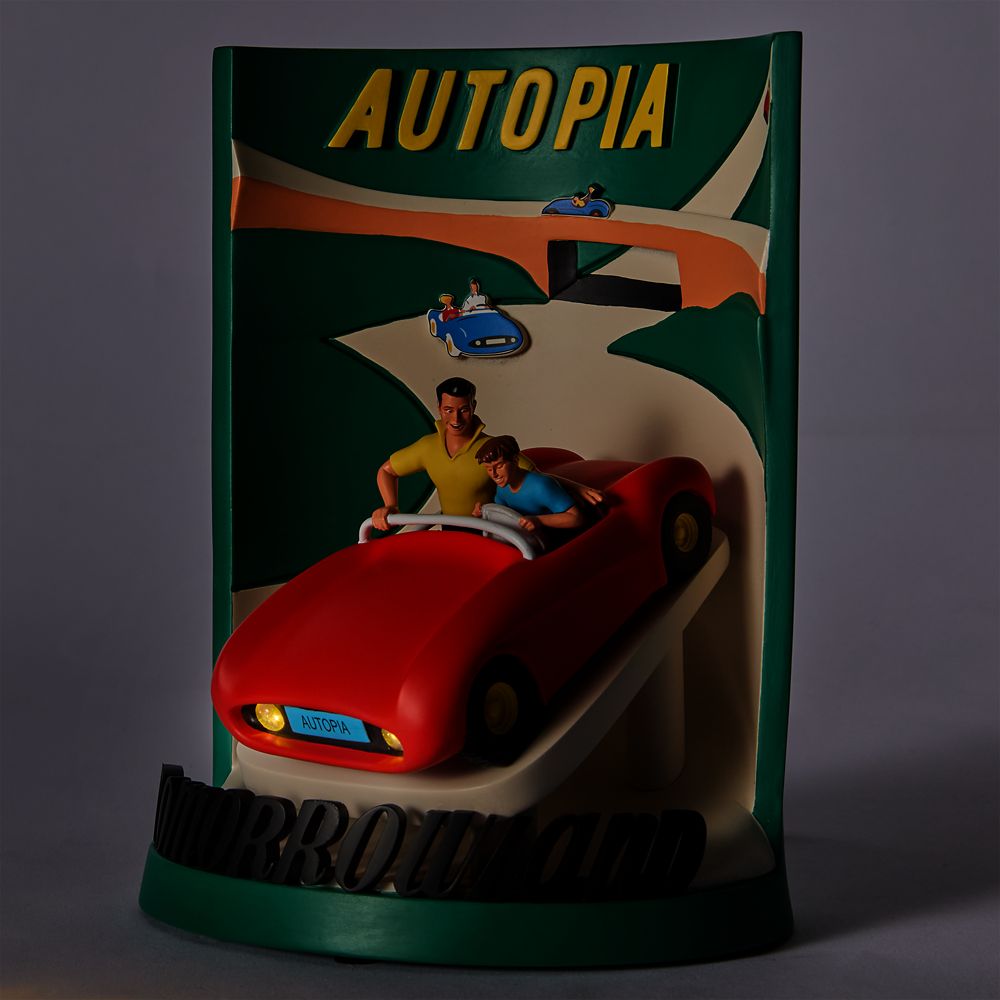 Autopia 3D Attraction Poster Light-Up Figure &ndash; Disneyland
