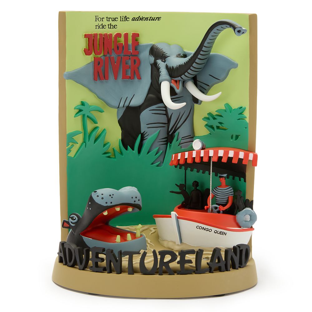 Jungle River 3D Attraction Poster Light-Up Figure Disneyland
