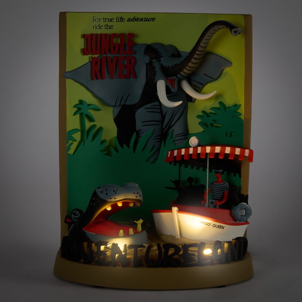Jungle River 3D Attraction Poster Light-Up Figure &ndash; Disneyland