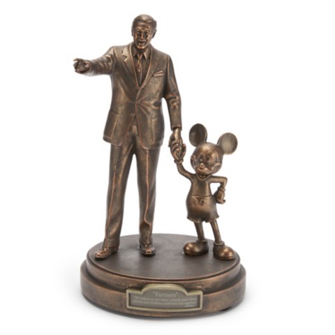 Walt Disney and Mickey Mouse ''Partners'' Figure