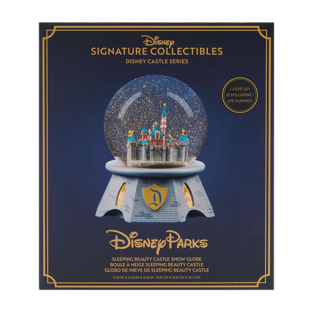 Sleeping Beauty Castle Light-Up Snow Globe &ndash; Disneyland