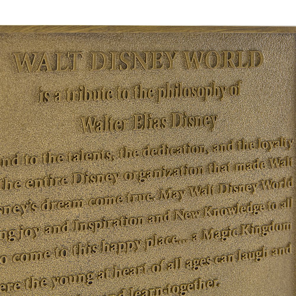 Walt Disney World Dedication Plaque Replica &ndash; 55th Anniversary