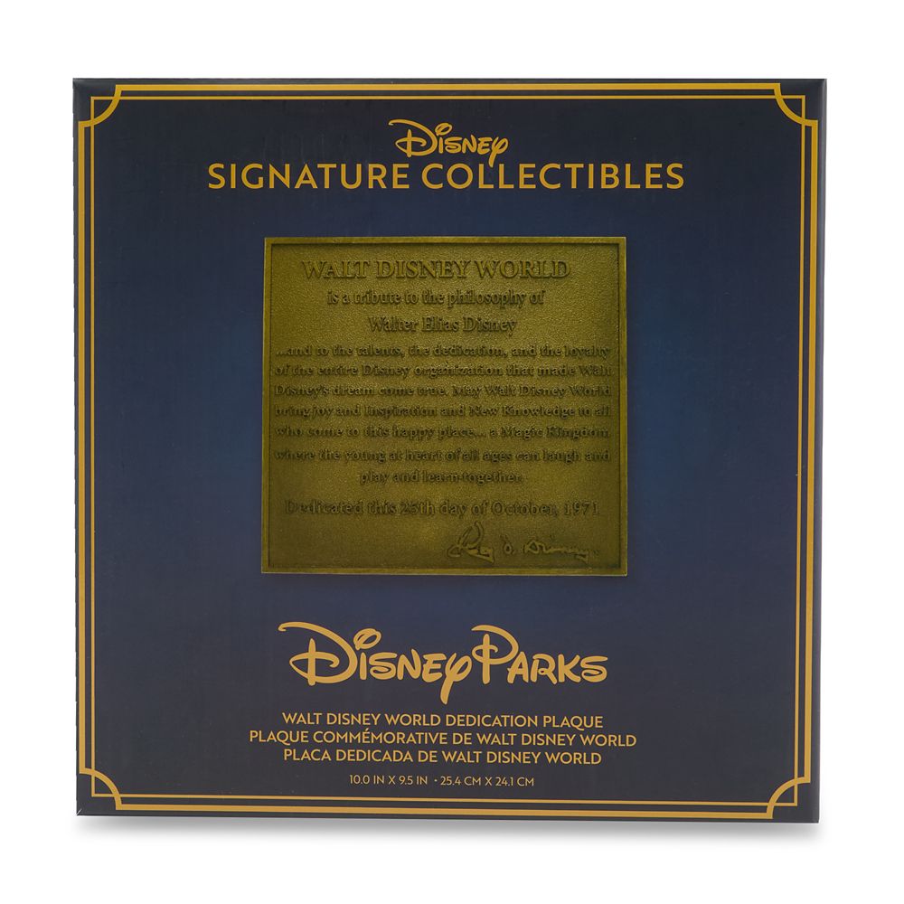 Walt Disney World Dedication Plaque Replica &ndash; 55th Anniversary