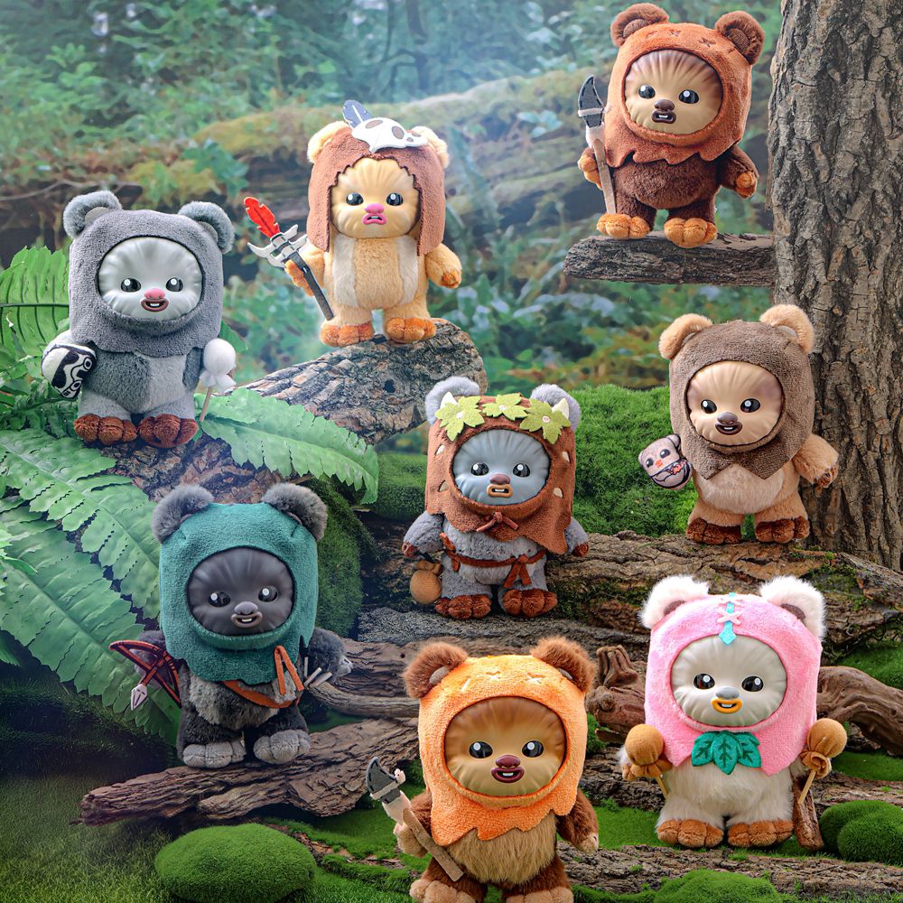 Ewoks Cosbi Mystery Plush Keychain Collection Blind Box by Hot
