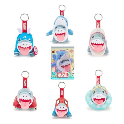 Брелоки Disney Jeff the Land Shark Plush Keychain Mystery Figure by Cosbi – Marvel Rivals