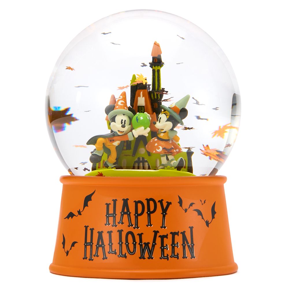 Mickey and Minnie Mouse Halloween Mini Snowglobe Official shopDisney