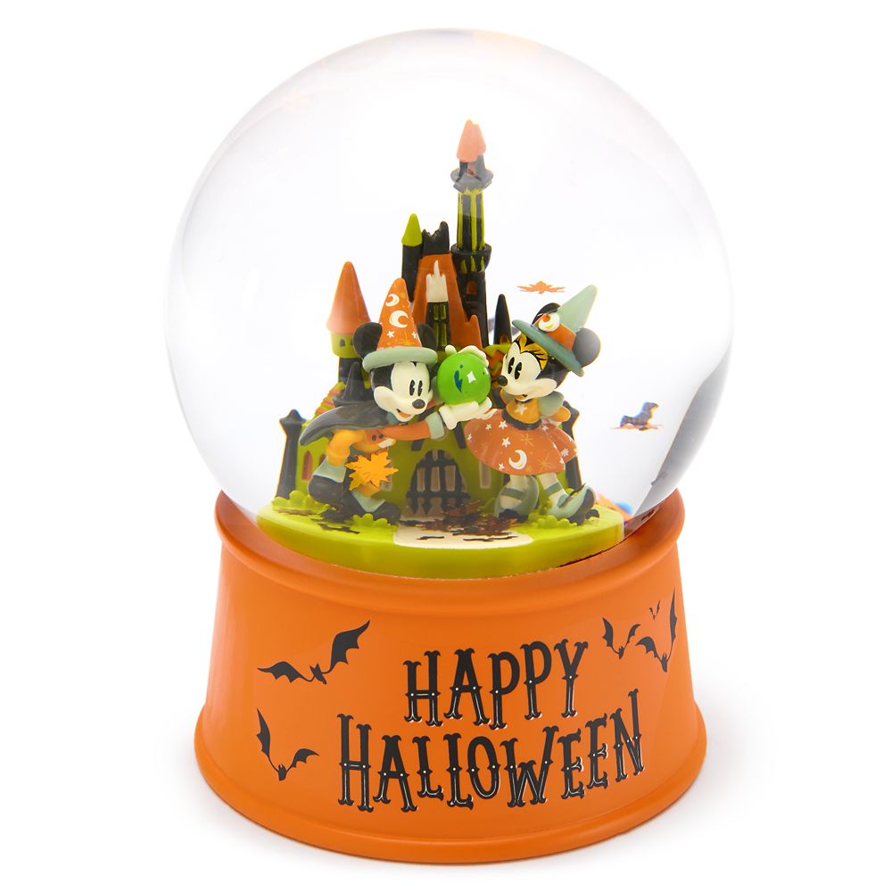 Mickey and Minnie Mouse Halloween Mini Snowglobe