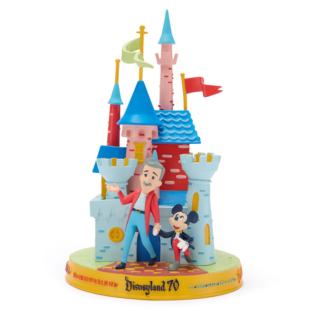 Walt Disney and Mickey Mouse at Sleeping Beauty Castle Figure &ndash; Disneyland 70th Anniversary