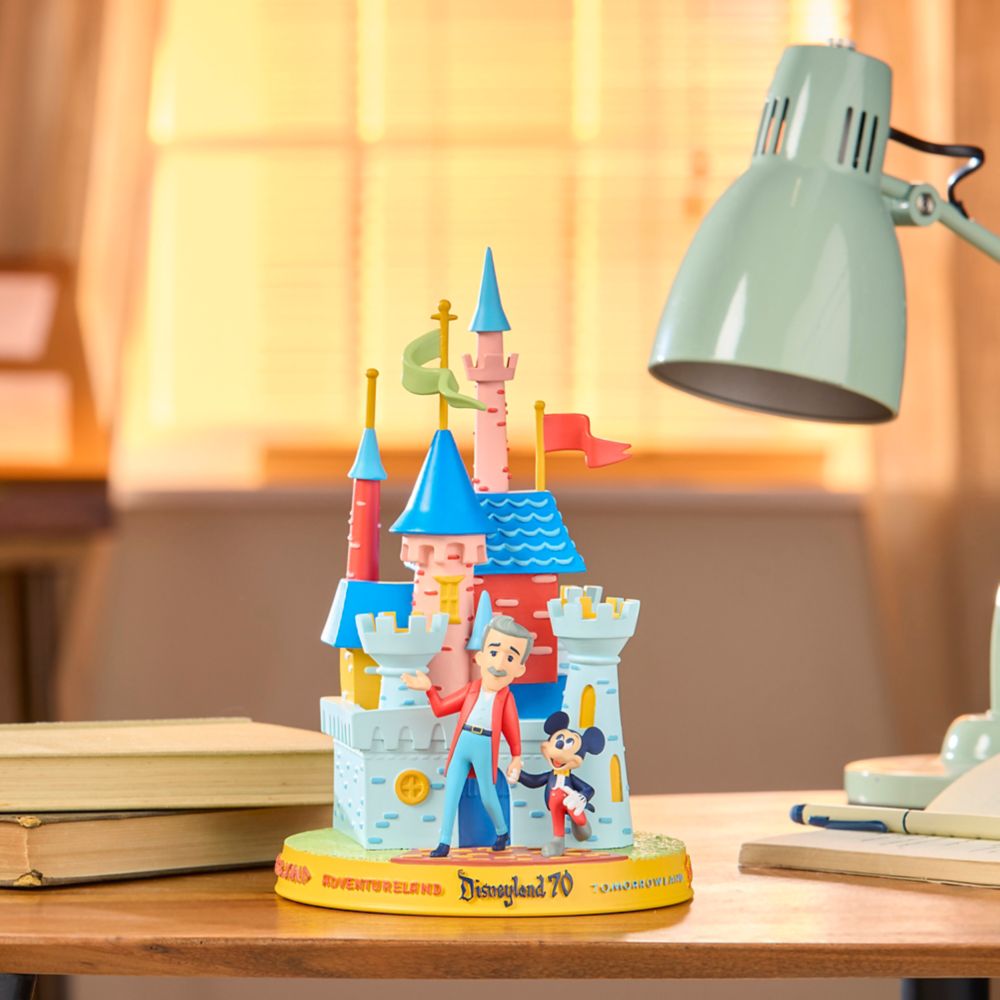 Walt Disney and Mickey Mouse at Sleeping Beauty Castle Figure &ndash; Disneyland 70th Anniversary