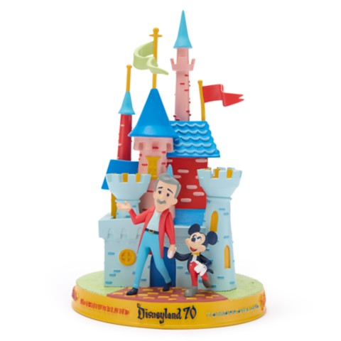 Фигурки Disney Walt Disney and Mickey Mouse at Sleeping Beauty Castle Figure – Disneyland 70th Anniversary