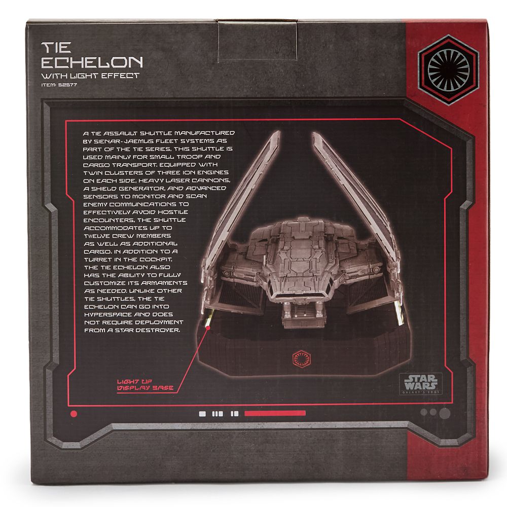 TIE Echelon Vehicle Figure with Light Effect - Star Wars Galaxy's Edge