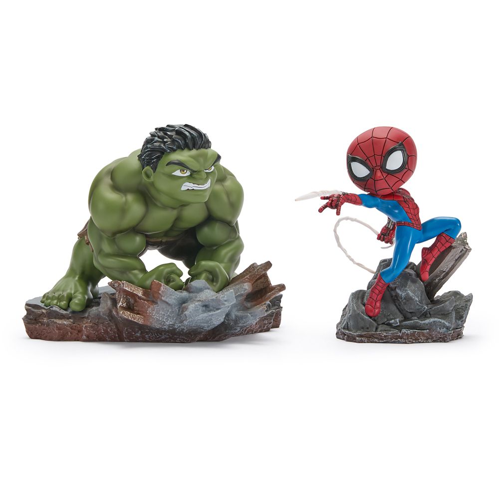 Hulk and Spider-Man Minico Figures from Iron Studios &ndash; Spider-Man: Brand New Day &ndash; D23: The Ultimate Disney Fan Event