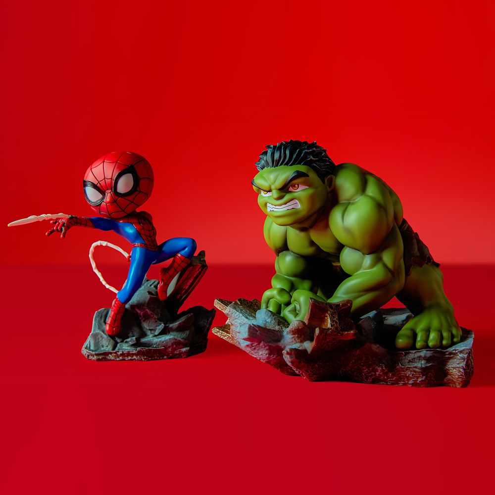 Hulk and Spider-Man Minico Figures from Iron Studios &ndash; Spider-Man: Brand New Day &ndash; D23: The Ultimate Disney Fan Event