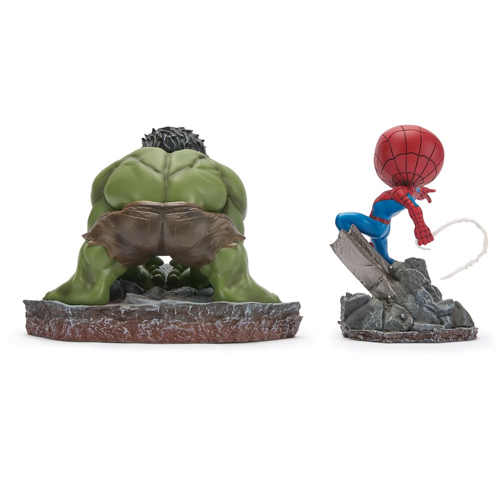 Hulk and Spider-Man Minico Figures from Iron Studios &ndash; Spider-Man: Brand New Day &ndash; D23: The Ultimate Disney Fan Event