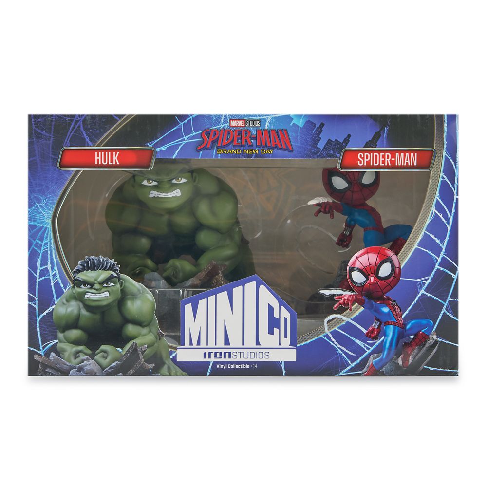 Hulk and Spider-Man Minico Figures from Iron Studios &ndash; Spider-Man: Brand New Day &ndash; D23: The Ultimate Disney Fan Event