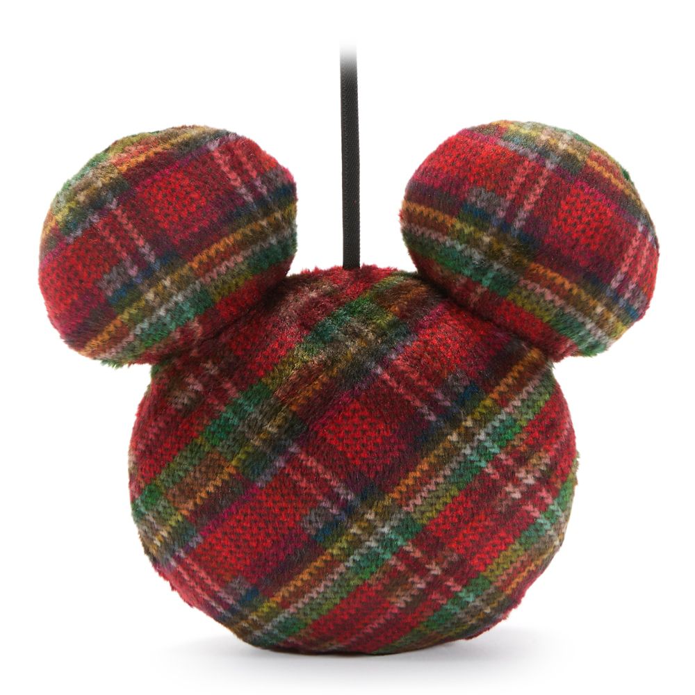 Mickey Mouse Icon Plaid Plush Ornament