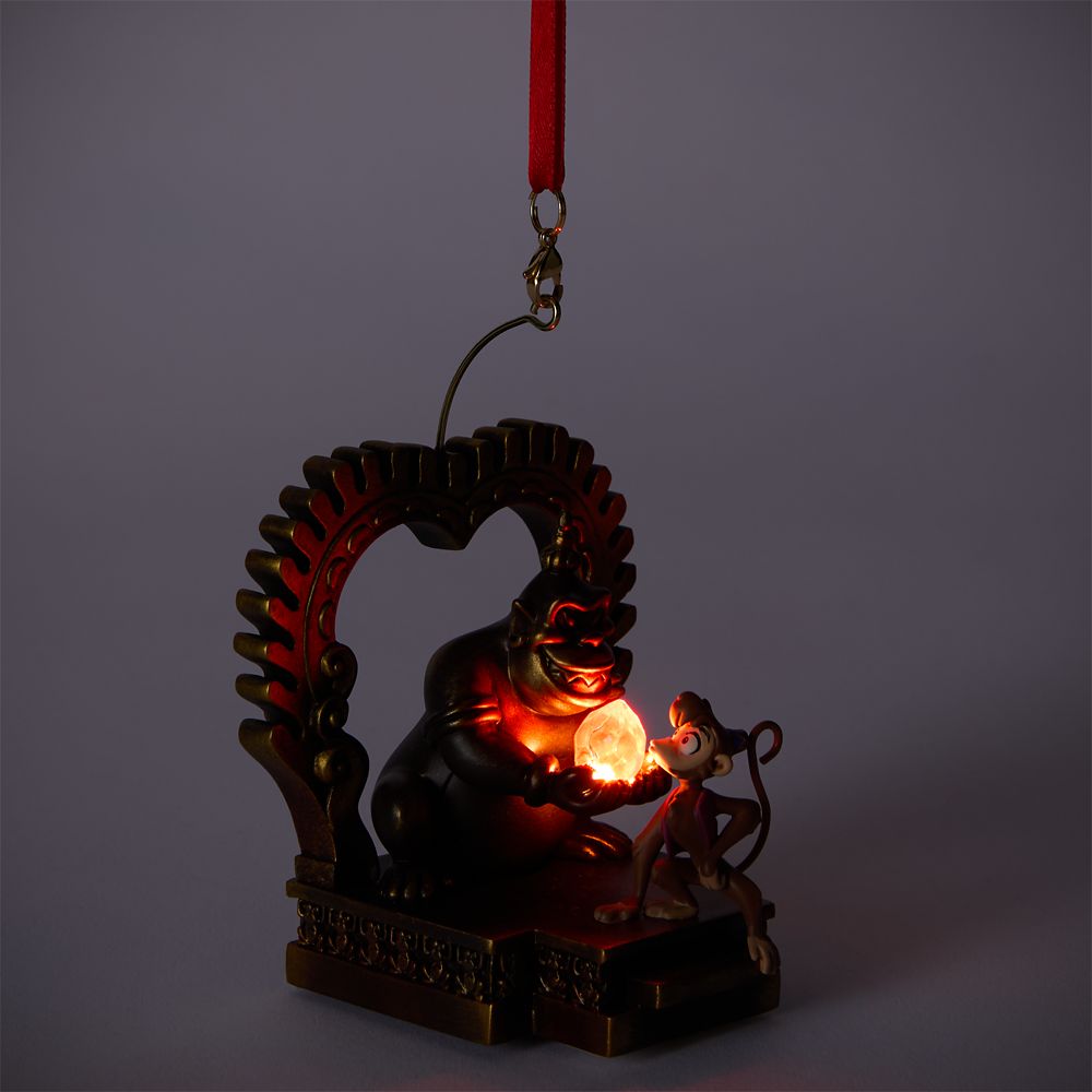 Abu Light-Up and Sound Living Magic Sketchbook Ornament &ndash; Aladdin
