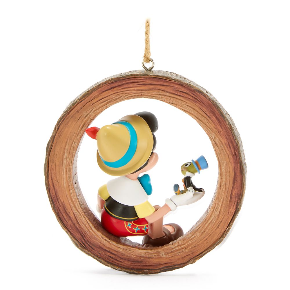 Pinocchio and Jiminy Cricket Figural Ornament