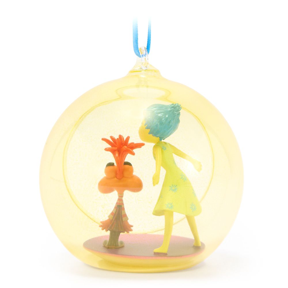 Joy and Anxiety Glass Globe Sketchbook Ornament &ndash; Inside Out 2