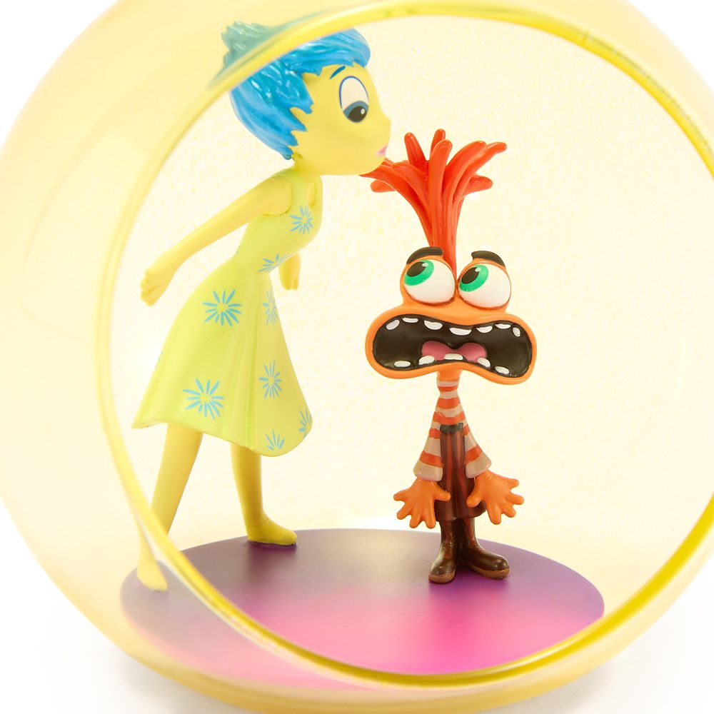 Joy and Anxiety Glass Globe Sketchbook Ornament &ndash; Inside Out 2