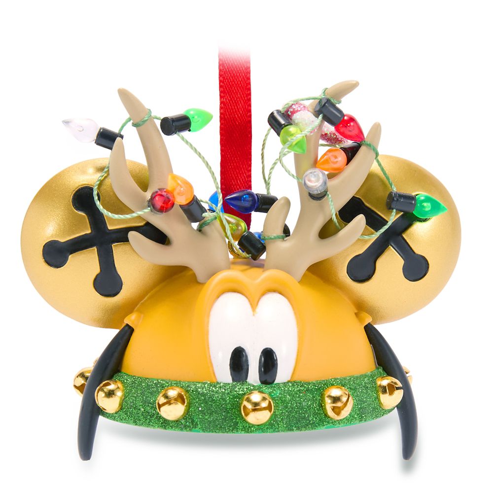 Pluto as Reindeer Ear Hat Ornament