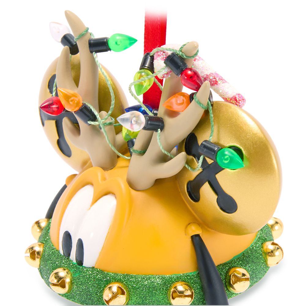 Pluto as Reindeer Ear Hat Ornament