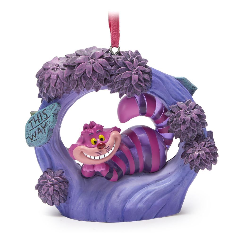 Cheshire Cat Light-Up Living Magic Sketchbook Ornament &ndash; Alice in Wonderland