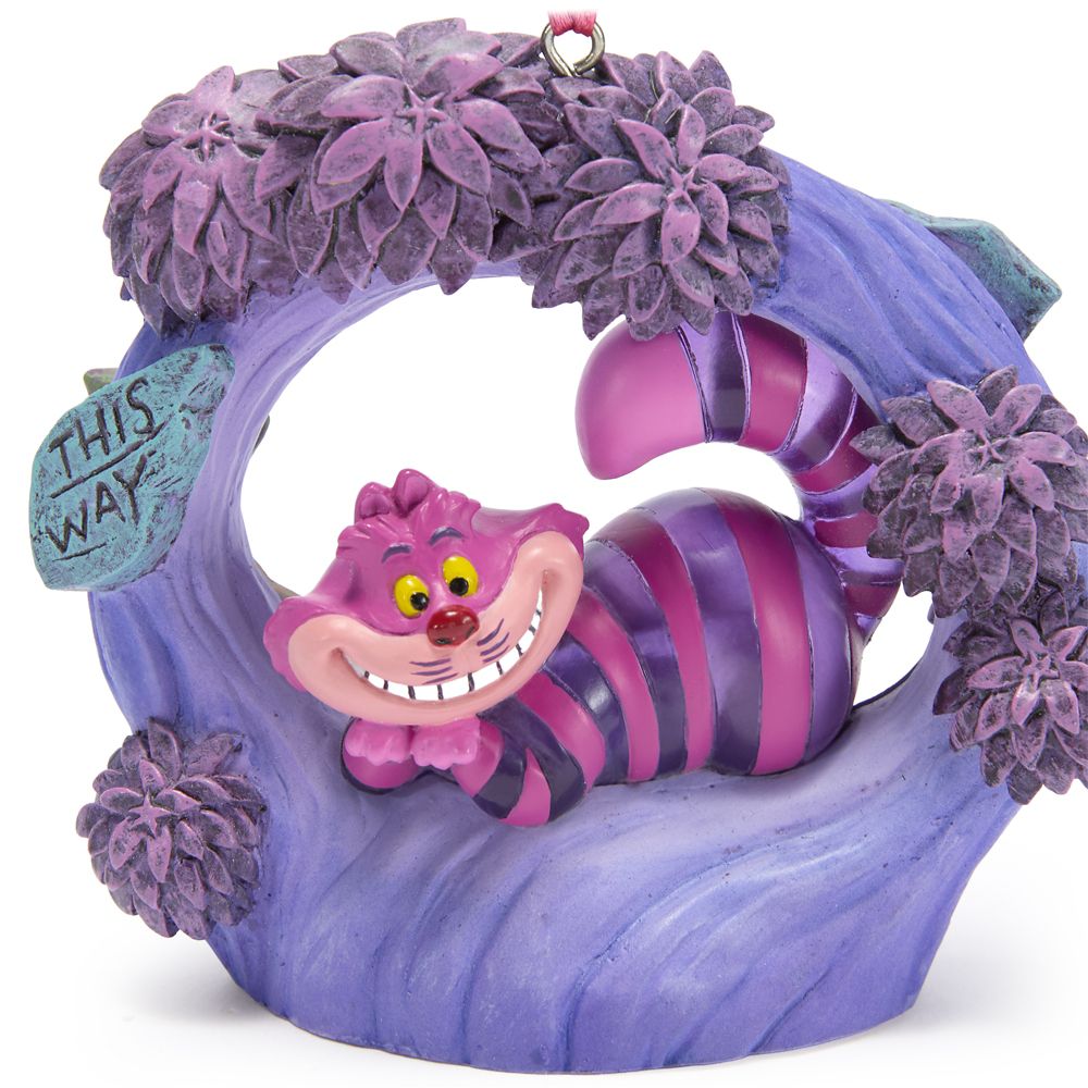 Cheshire Cat Light-Up Living Magic Sketchbook Ornament &ndash; Alice in Wonderland