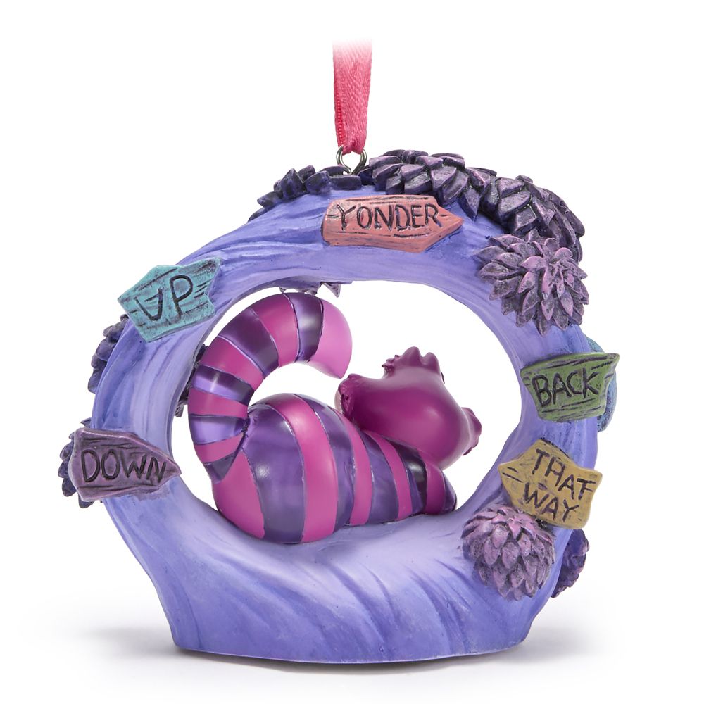 Cheshire Cat Light-Up Living Magic Sketchbook Ornament &ndash; Alice in Wonderland