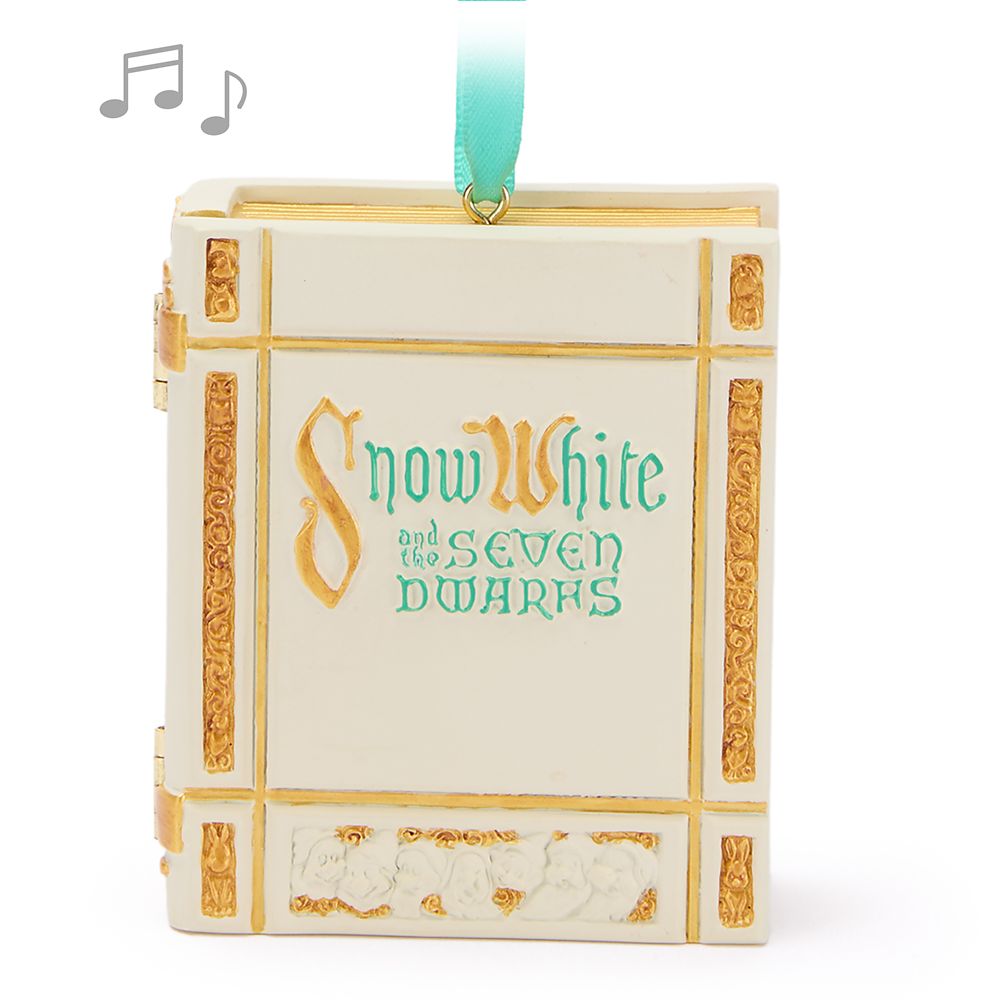 Snow White and the Seven Dwarfs Storybook Musical Living Magic Sketchbook Ornament Official shopDisney