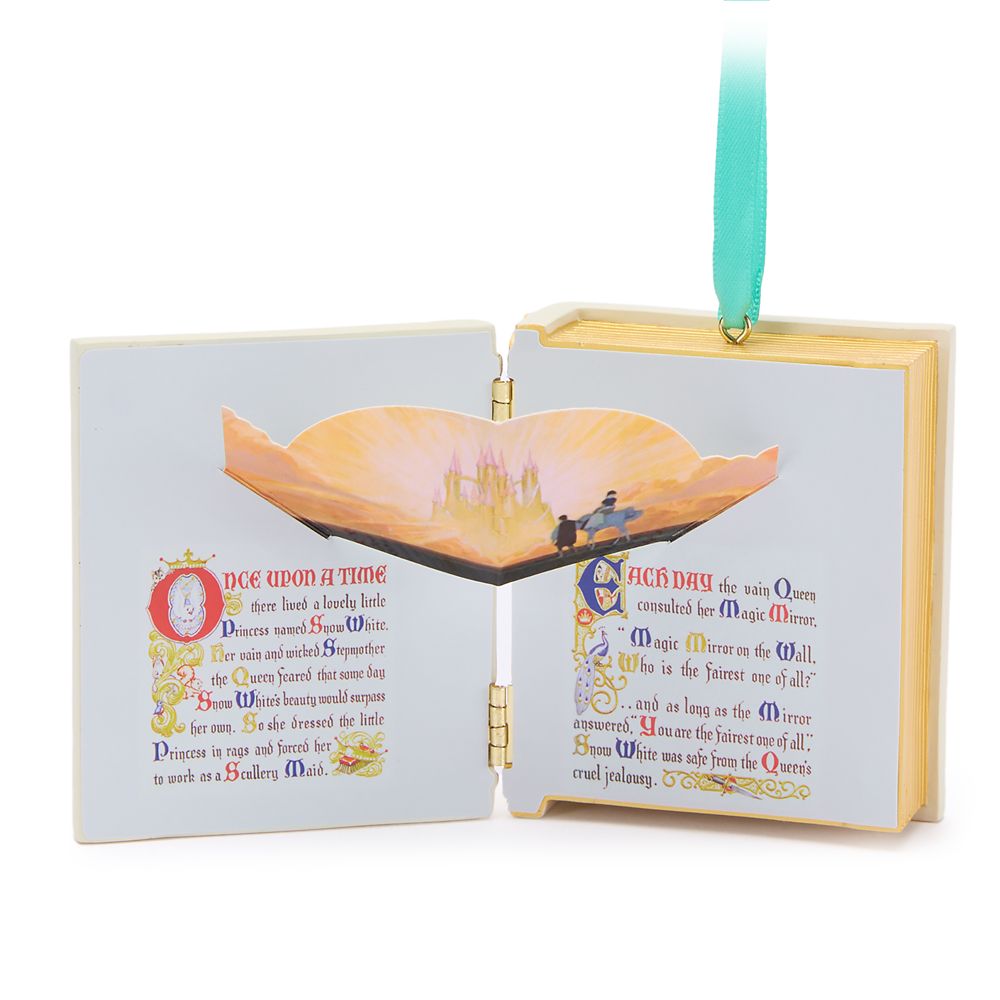 Snow White and the Seven Dwarfs Storybook Musical Living Magic Sketchbook Ornament
