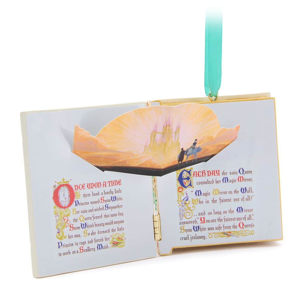 Snow White and the Seven Dwarfs Storybook Musical Living Magic Sketchbook Ornament