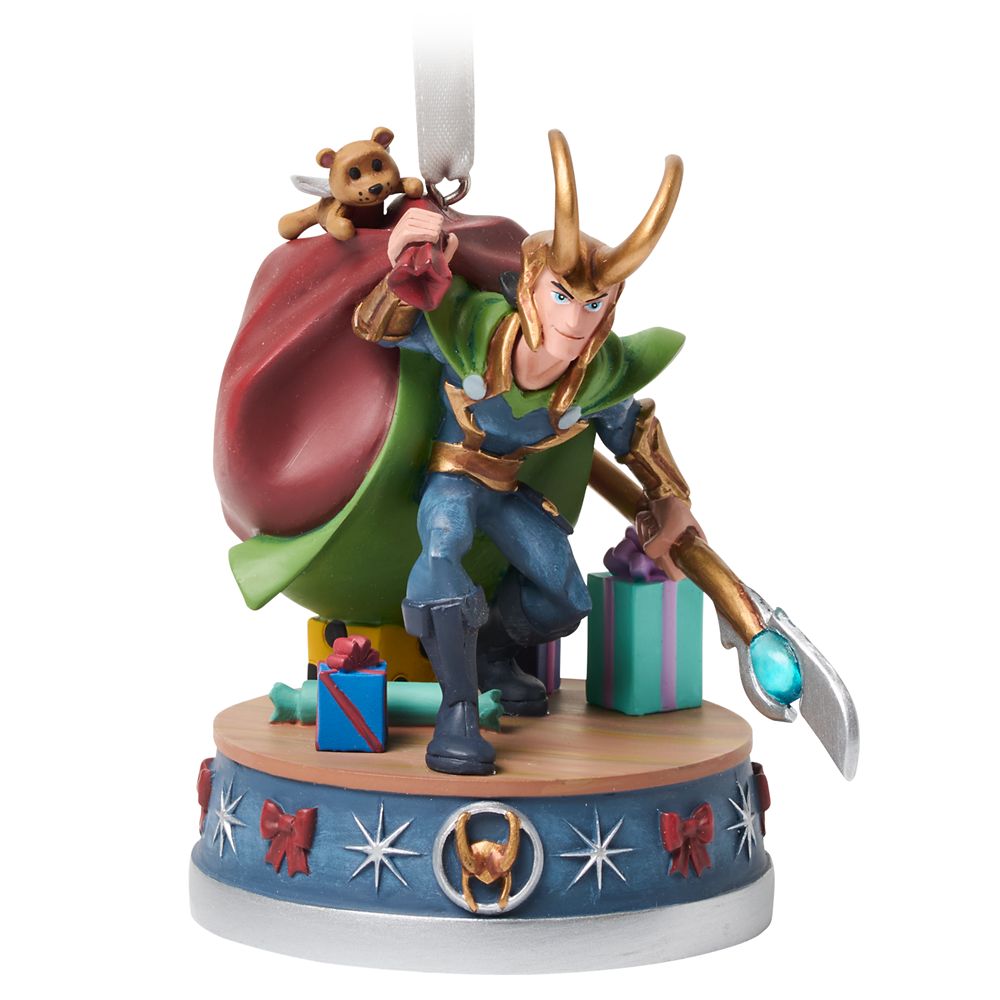 Loki Holiday Light-Up Living Magic Sketchbook Ornament Official shopDisney