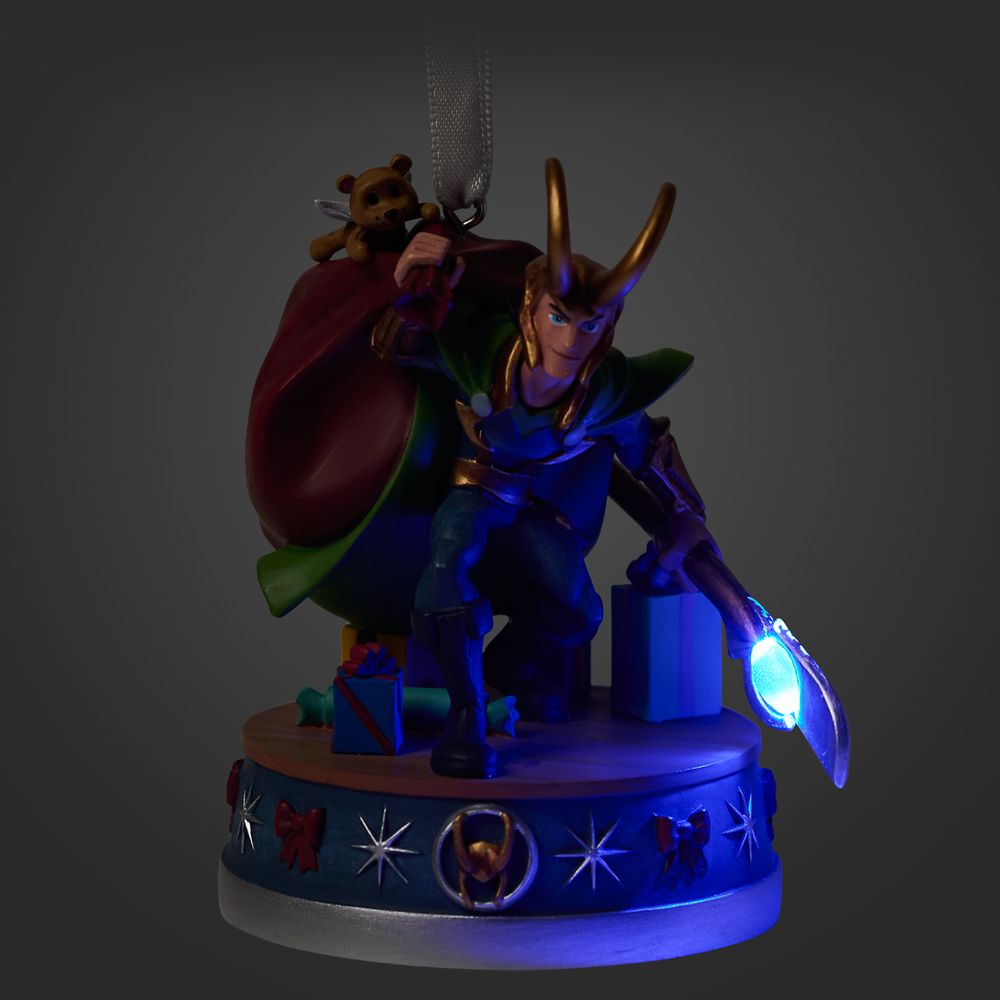 Loki Holiday Light-Up Living Magic Sketchbook Ornament