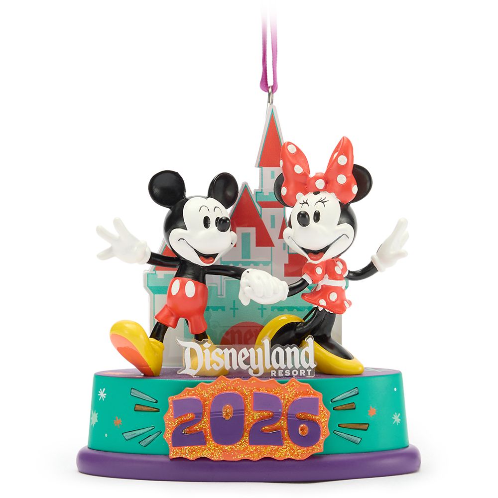 Mickey and Minnie Mouse Light-Up Ornament &ndash; Disneyland 2026