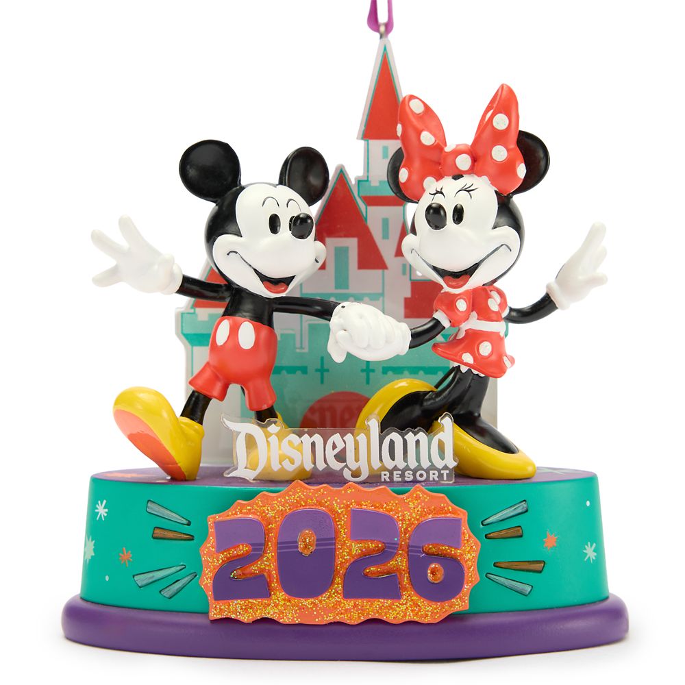 Mickey and Minnie Mouse Light-Up Ornament – Disneyland 2026